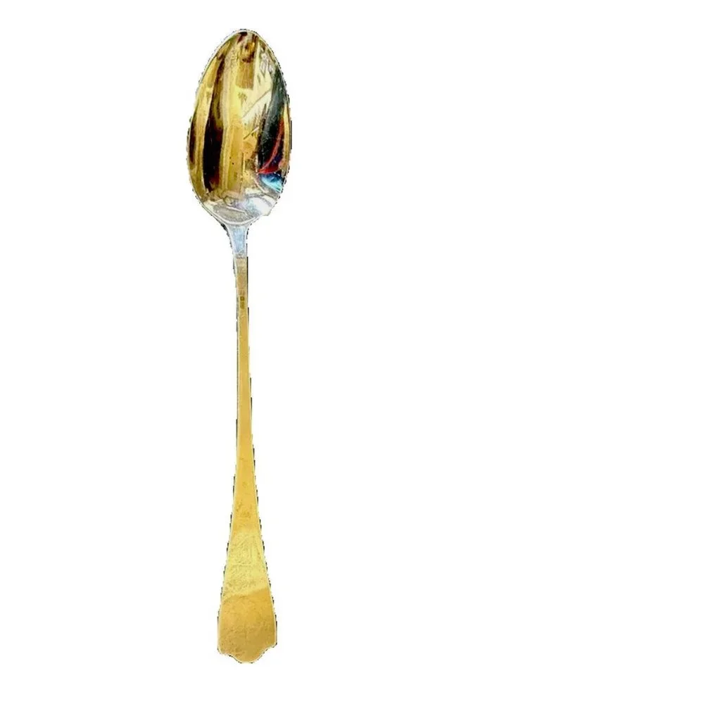 Silver Plate Long Handle Spoon - Kitchen Gadget